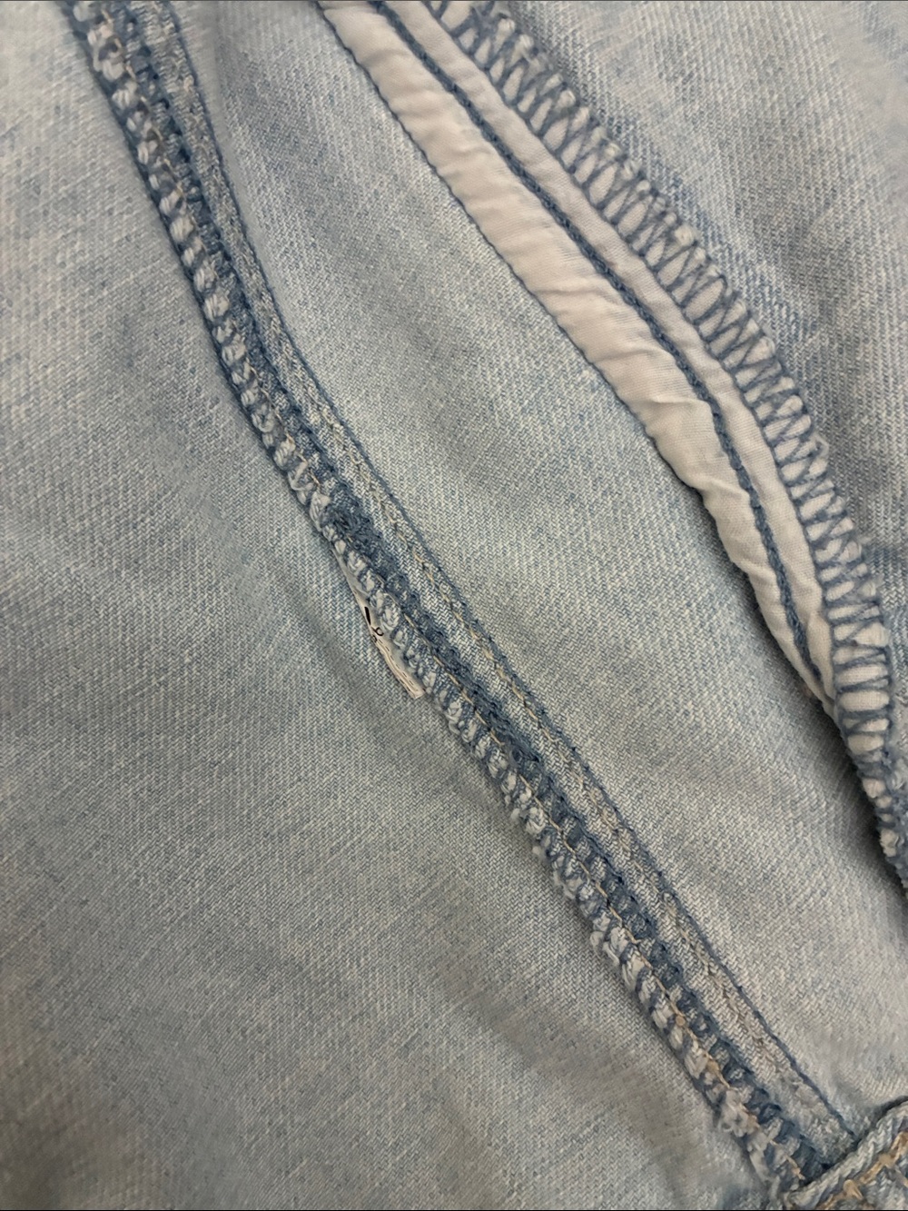 Forever 21 Oversized Light Wash Denim Jacket - Picture 3 of 4